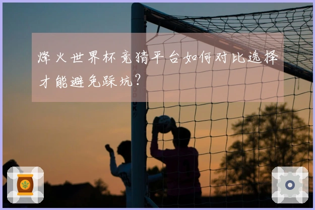 烽火世界杯竞猜平台如何对比选择才能避免踩坑？